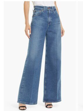 NEW AG Adriano Goldschmied Deven High Waist Wide Leg Jeans